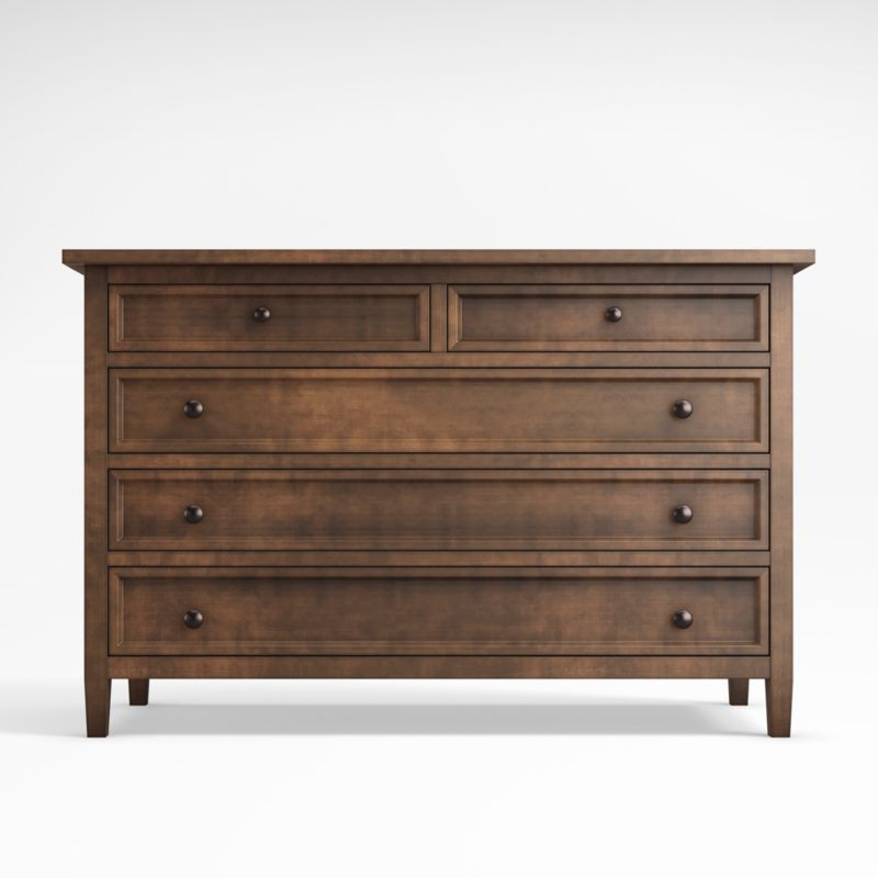 Harbor Nero Noce 5-Drawer Dresser + Reviews | Crate & Barrel | Crate & Barrel