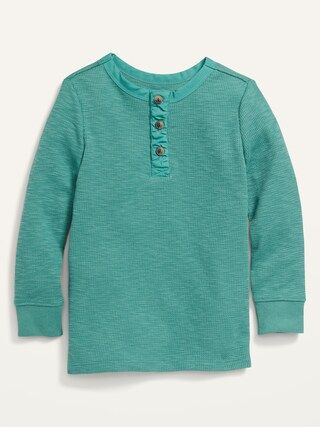 Long-Sleeve Thermal Henley T-Shirt for Toddler Boys | Old Navy (US)