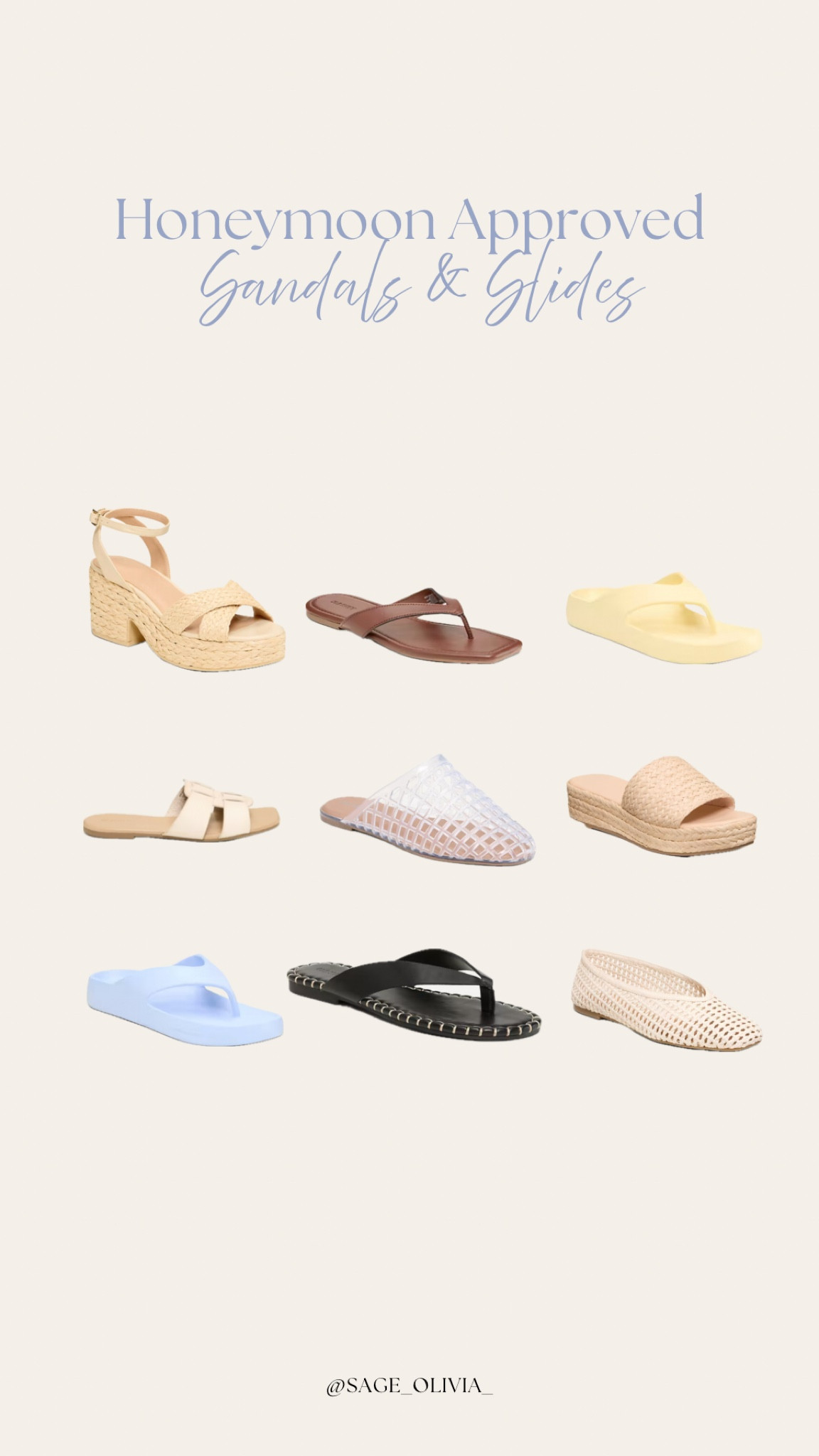 Honeymoon sandals & slides 🌴💛

#LTKSeasonal #LTKSaleAlert #LTKWedding