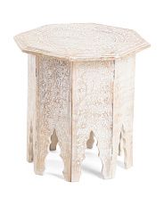 Carved Wooden Folding Table | Marshalls