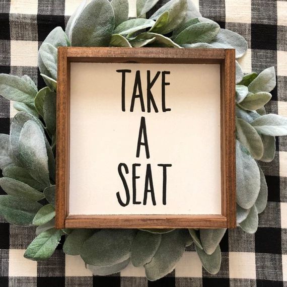 take a seat / take a seat sign / wood sign / bathroom sign / bathroom humor sign / potty humor | Etsy (US)