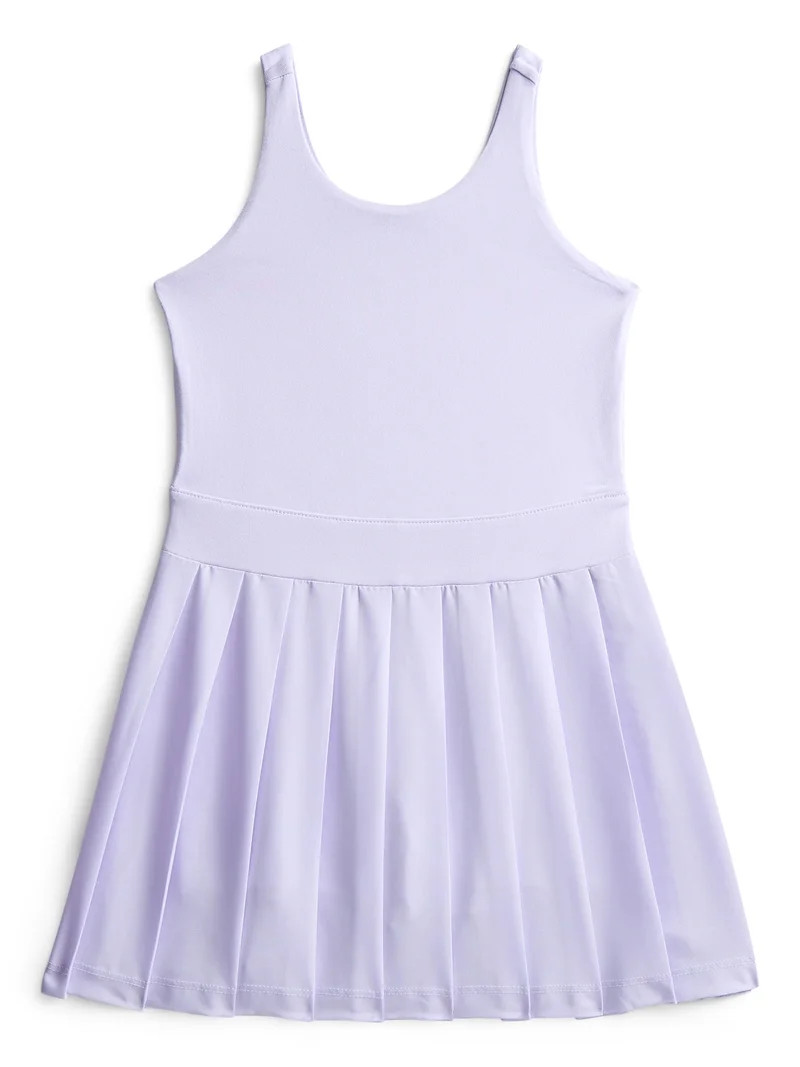 Athletic Works Girls Active Pleated Dress, Sizes 4-18 | Walmart (US)