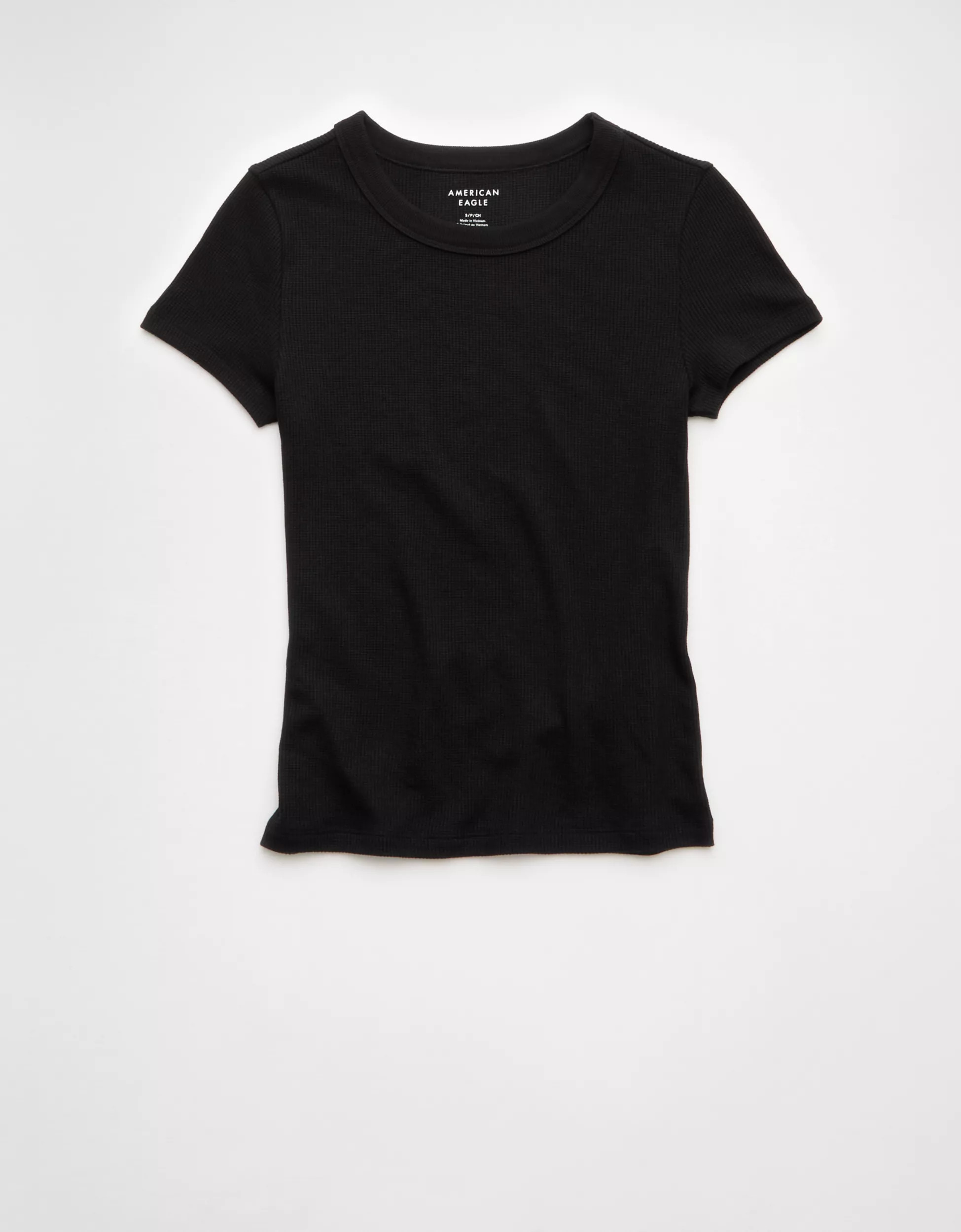 AE Waffle Baby Tee | American Eagle Outfitters (US & CA)