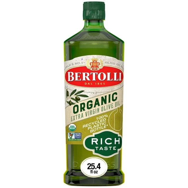 Bertolli Organic Extra Virgin Olive Oil, Rich Taste, 25.4 fl oz | Walmart (US)