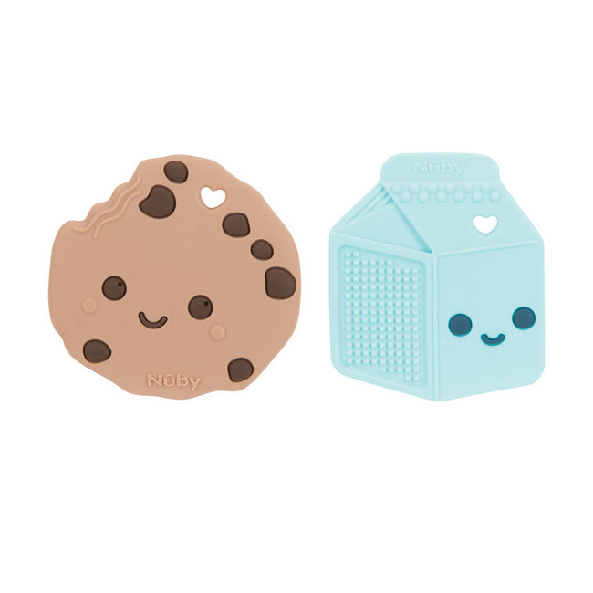 Milk 'n Cookies Silicone Teethers (2 Pack) | Nuby (US)