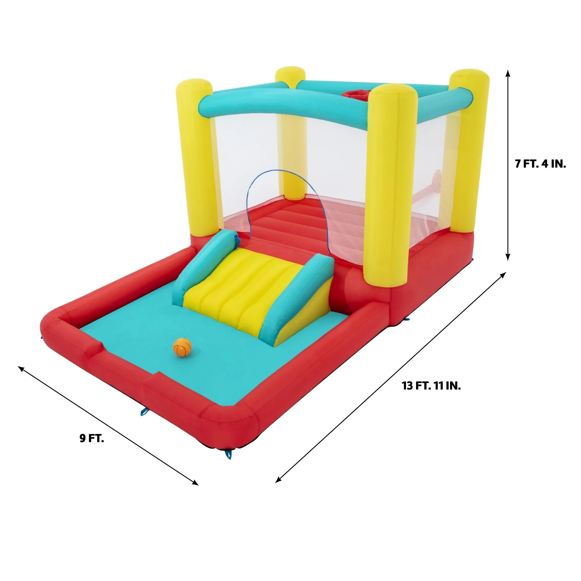 Play Day Jump 'N Away Kids Indoor and Outdoor Bouncer with Blower Included | Walmart (US)