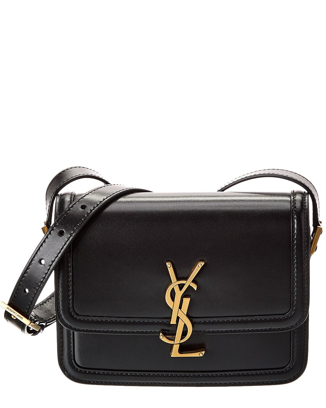 Solferino Box Small Leather Satchel | Gilt & Gilt City