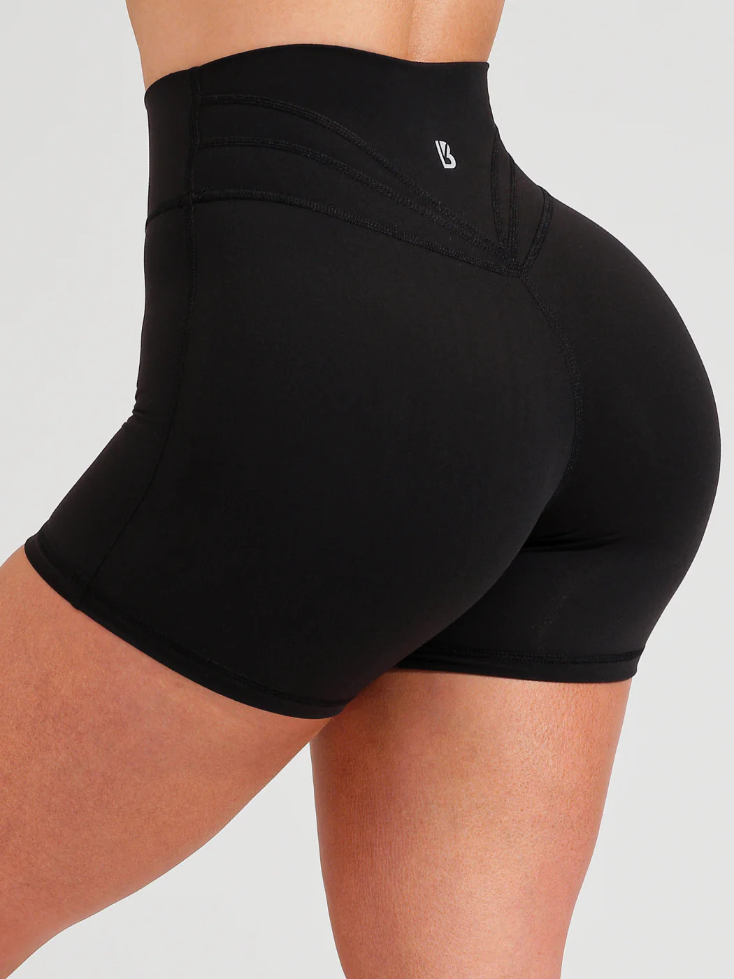 Onyx Black Legacy Short 4" Biker Shorts | Buffbunny