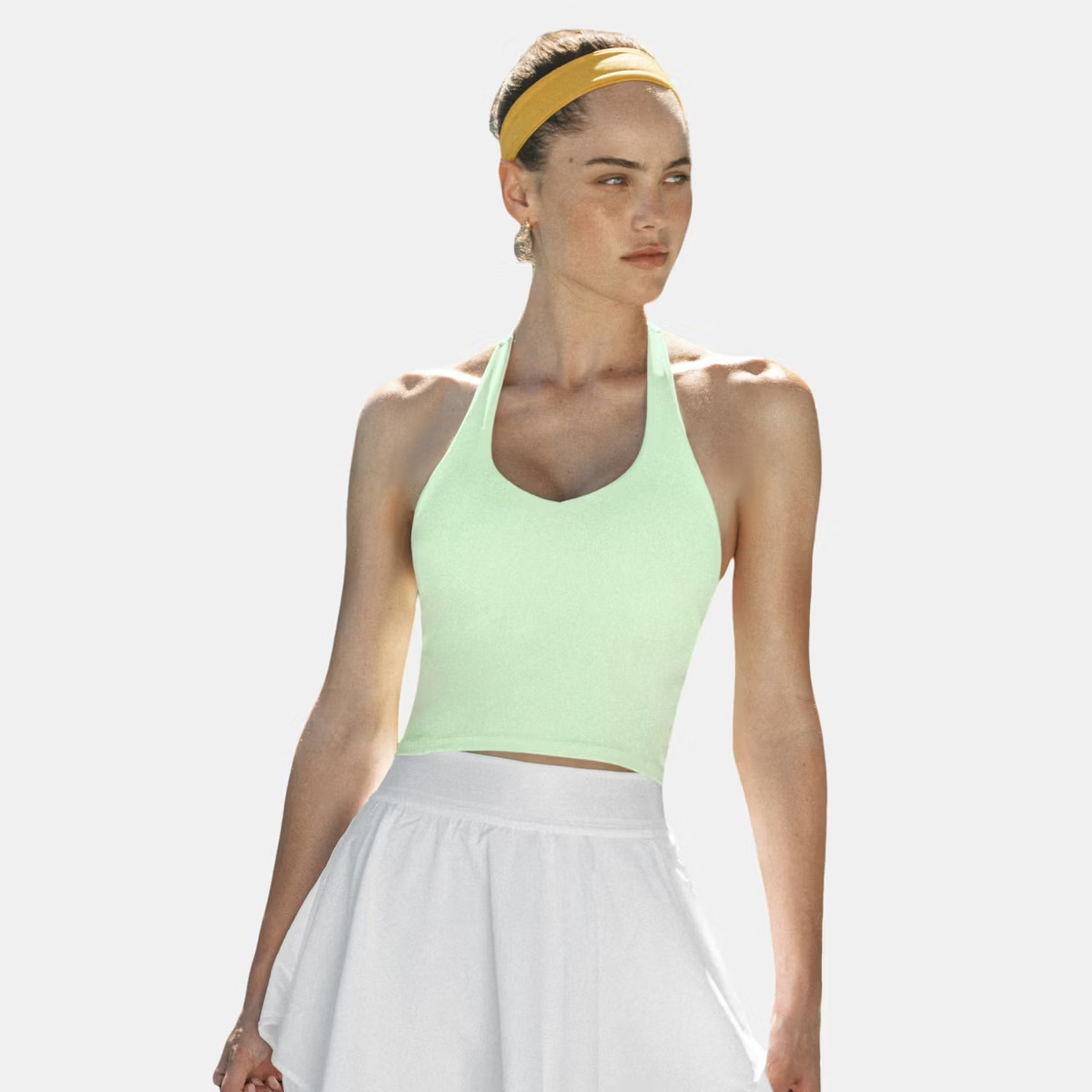 Women's Mint Halter Neck Active Top - Cupshe-M-Green | Target