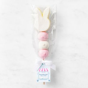 Williams Sonoma Pink & White Bunny Marshmallow on a Stick | Williams-Sonoma