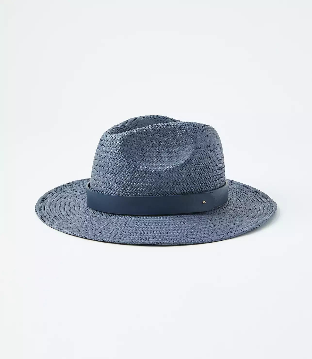 Suede Band Straw Fedora | LOFT