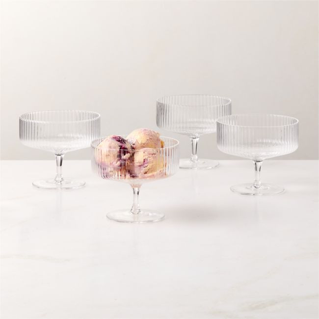 Eve Coupe Dessert Glass Set of 4 | CB2
