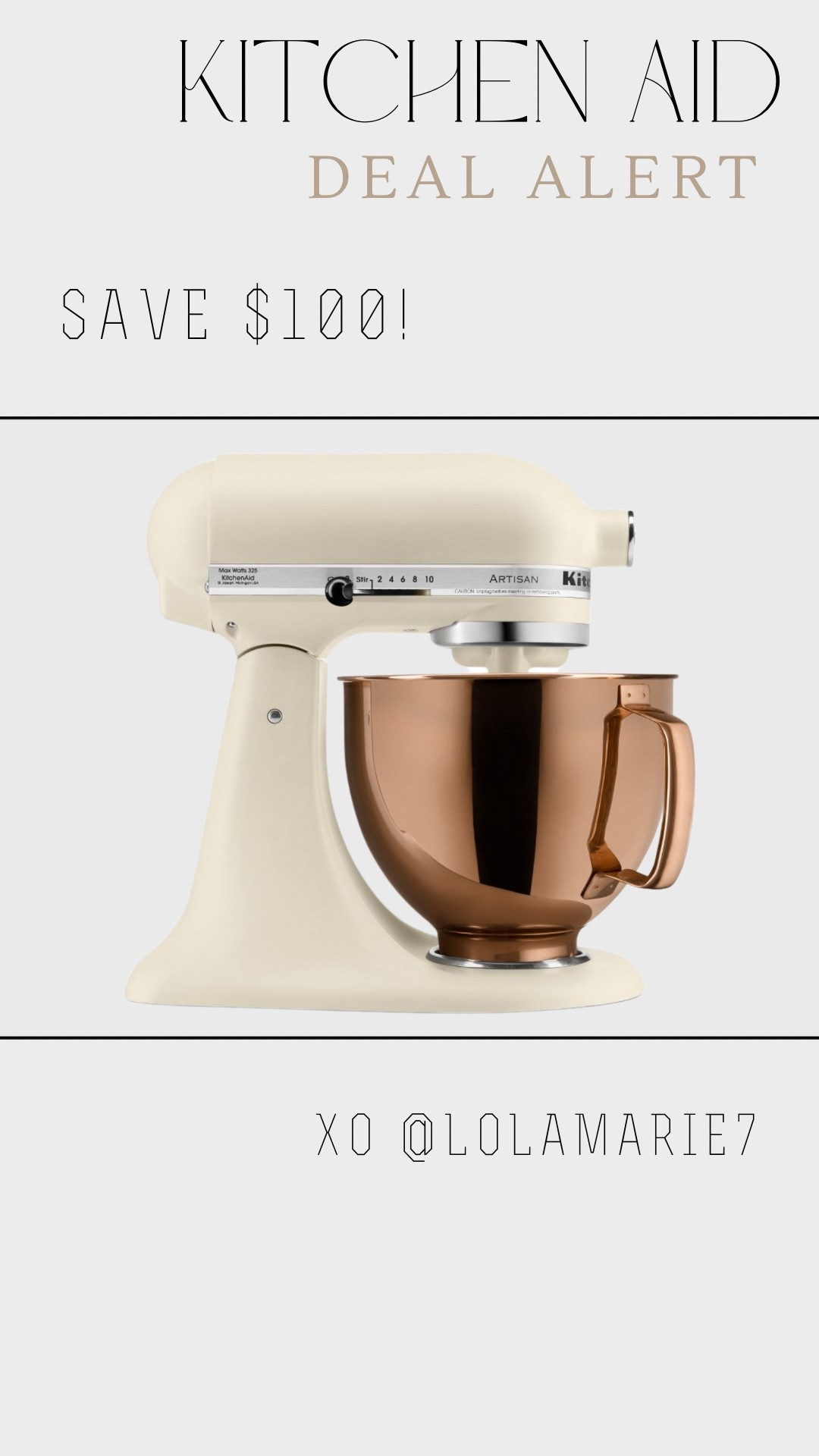 Kitchen Aid Mixer on sale! 

#kitchenaid #hearthandhome #kitchenfind

#LTKHome #LTKSaleAlert #LTKGiftGuide