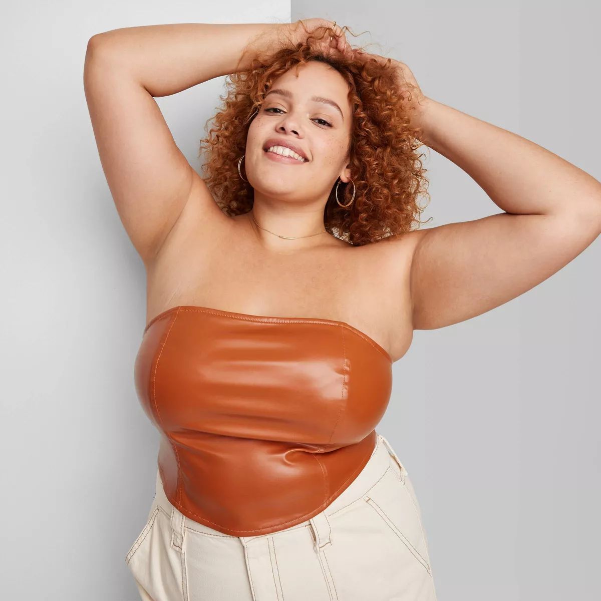 Women's Faux Leather Tube Top - Wild Fable™ | Target