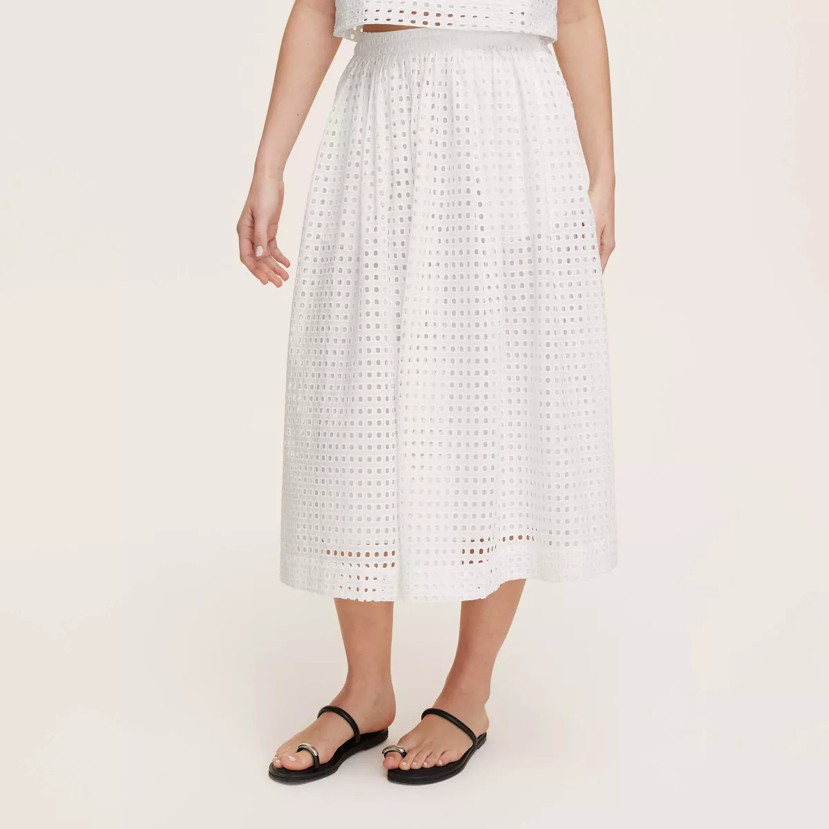 Women's Eyelet Volume Midi Skirt - kate spade new york x Target  White | Target