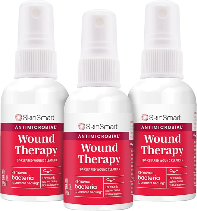 SkinSmart Antimicrobial Wound Therapy, Hypochlorous Acid Safely Removes Bacteria so Wounds Can He... | Amazon (US)