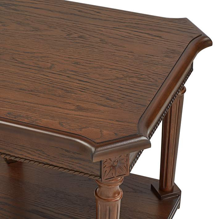 Pullman 22" Wide Distressed Walnut Wood Square End Table | Lamps Plus