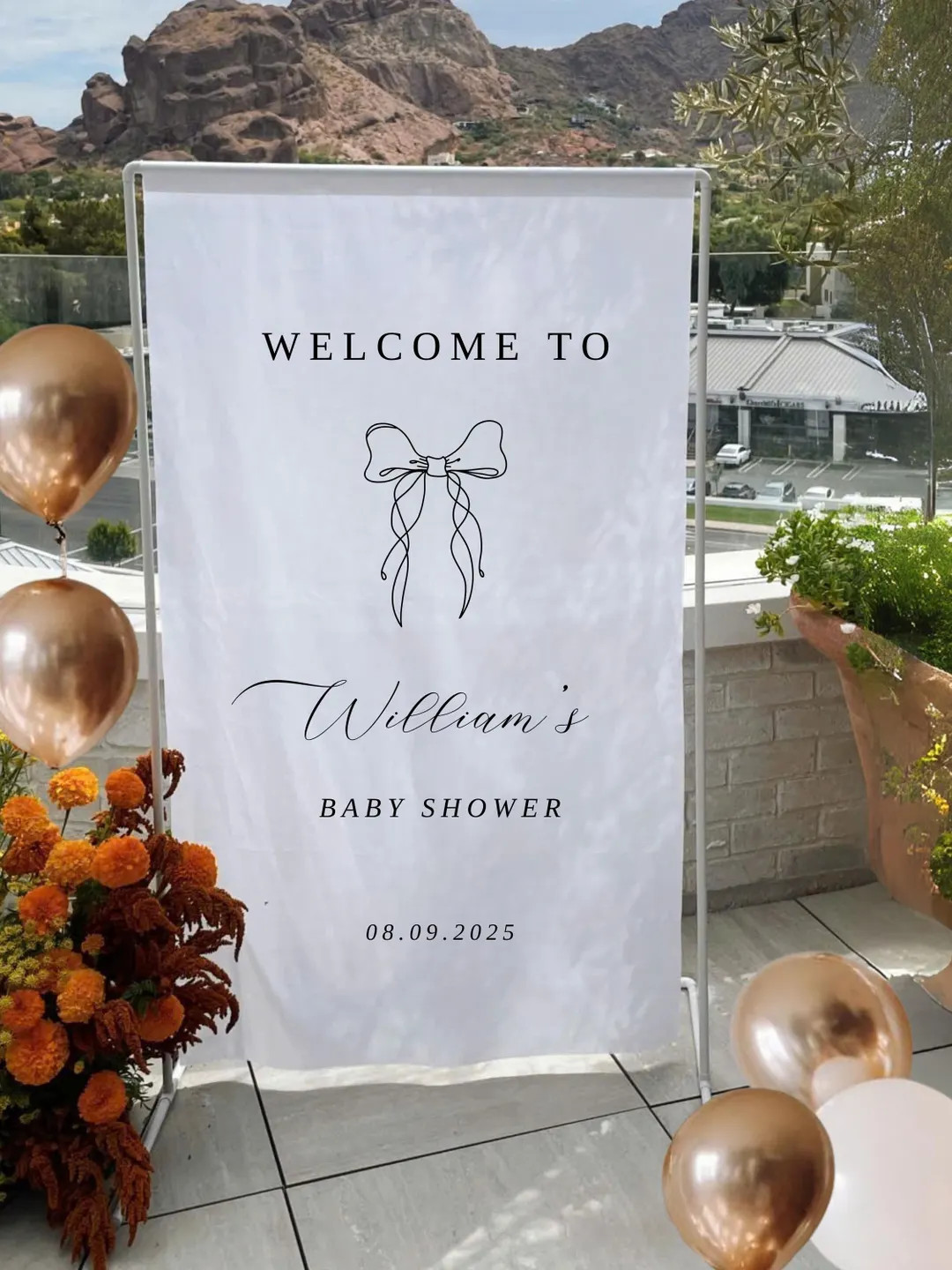 Personalized Fabric Baby Shower Sign, Custom Baby Shower Sign, Welcome Sign for Baby Shower, Cust... | Etsy (US)