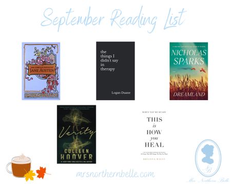 The September reading list is out!!! 💙 