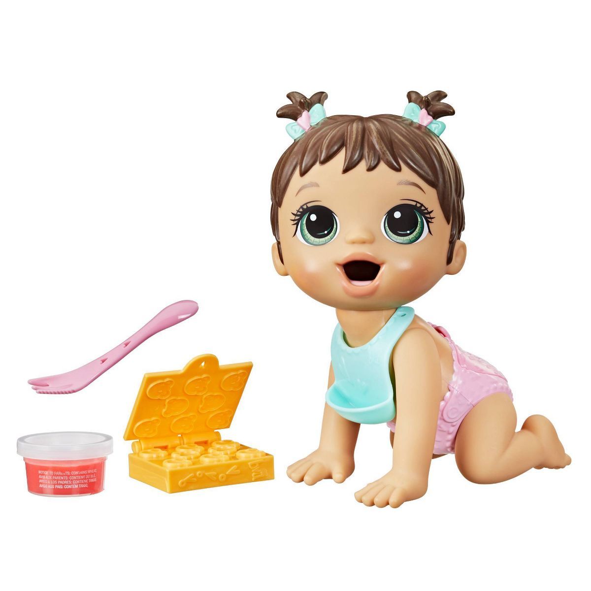 Baby Alive Lil Snacks Baby Doll - Brown Hair | Target