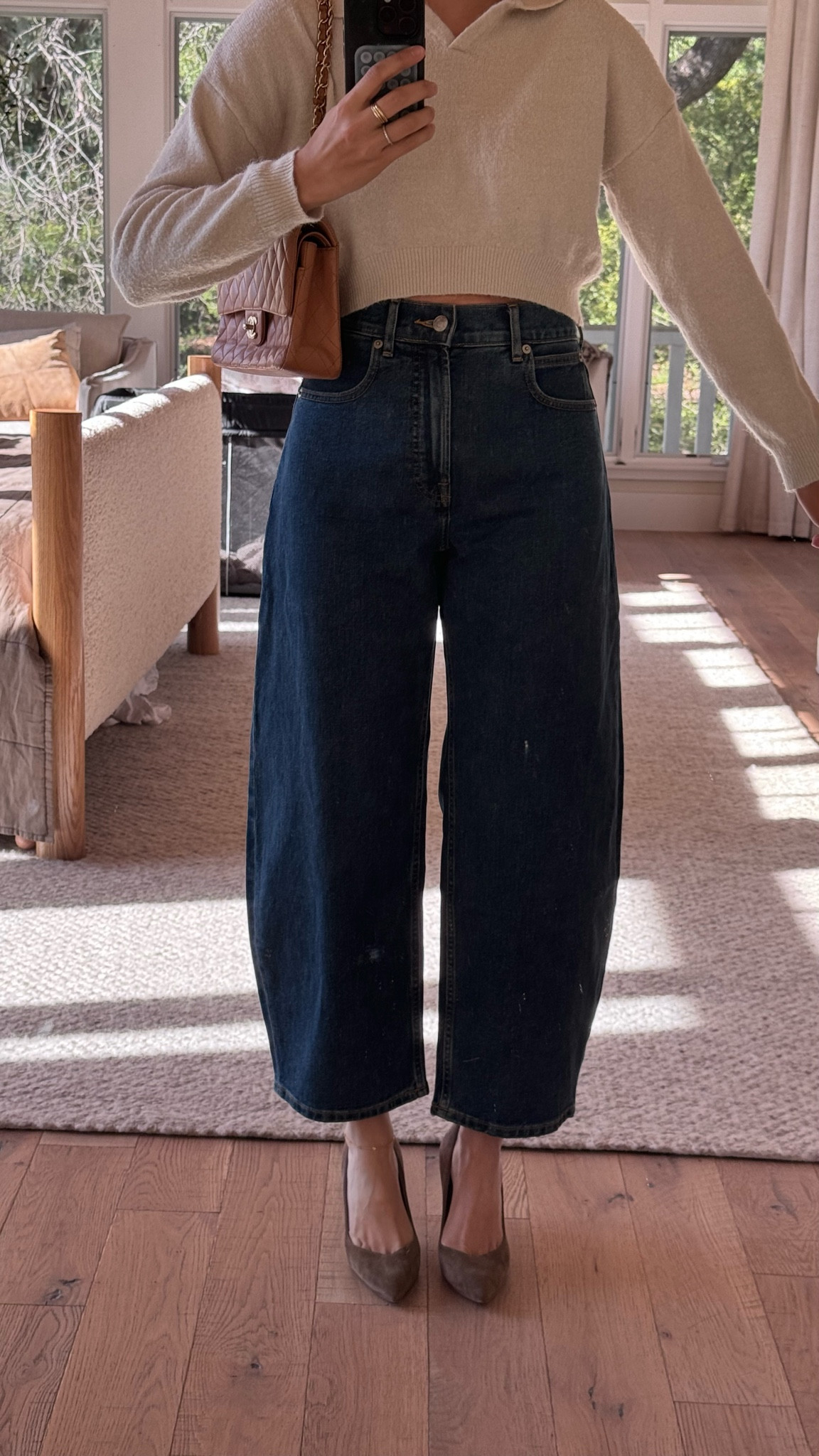 My favorite new jeans from Everlane!!! Relaxed fit and true to size. I’m 5’2 wearing size 26. 

#LTKSeasonal #LTKshoecrush #LTKstyletip
