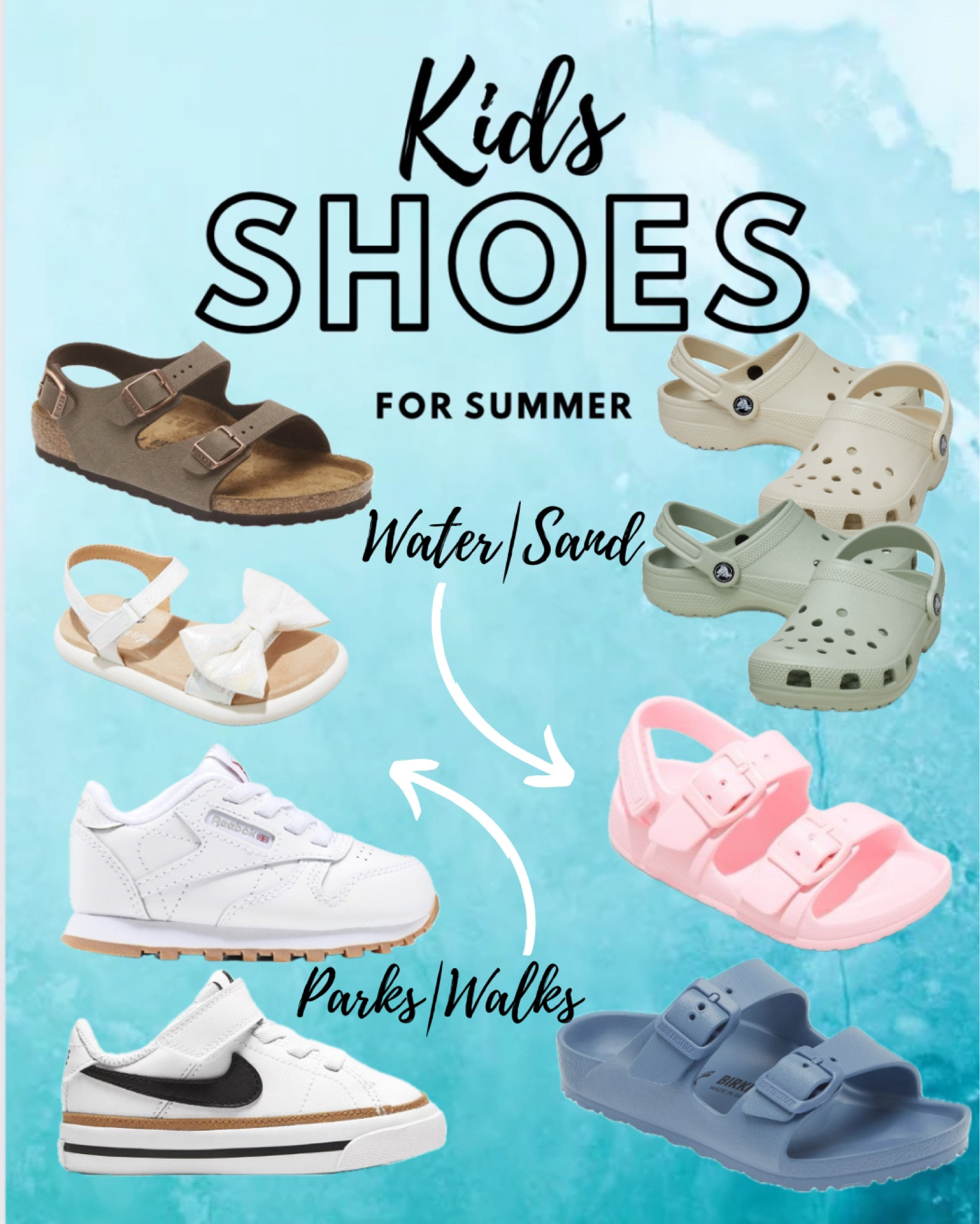 Kid’s shoes for the summer ☀️ sand, water, beach , amusement parks or bike riding around the neighborhood 
Crocs: bone||quartz|papaya
#toddler # preschool #kids #summer #summershoes
#nike #crocs #birkinstock #target #reebok

#LTKfindsunder50 #LTKkids #LTKbaby