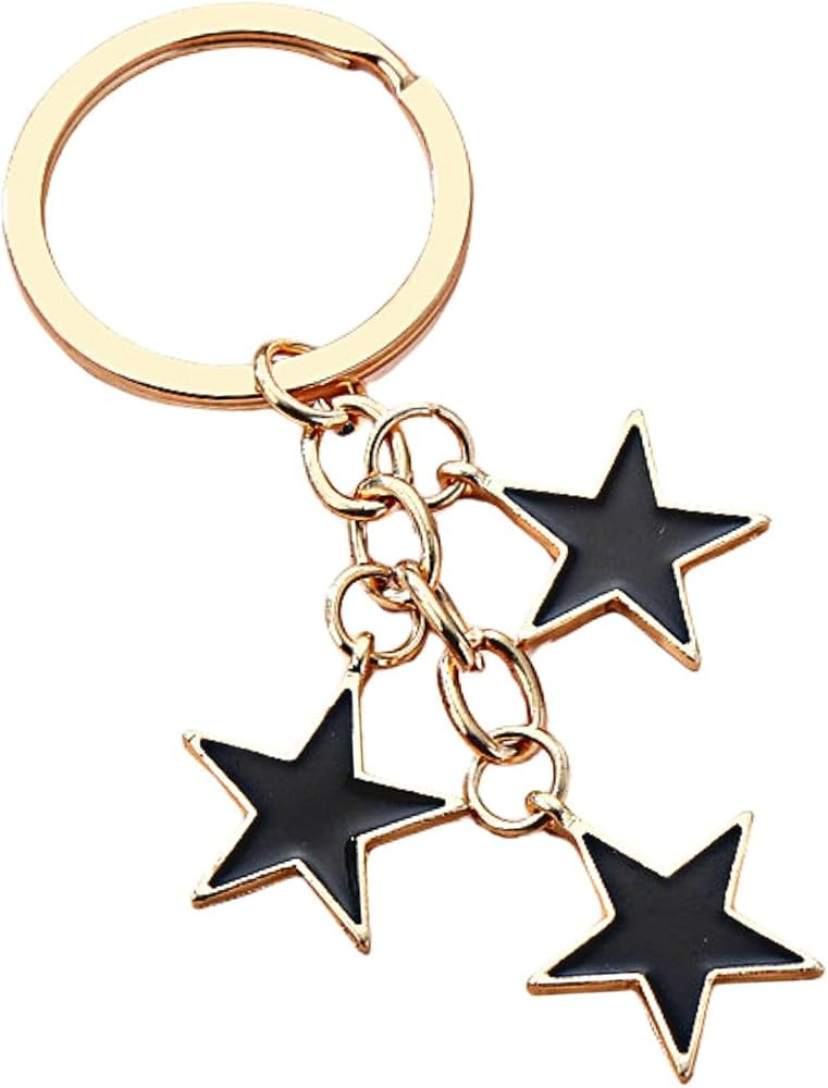 Meefisher Women's Stars Bag Charms Cute Enameled Keychain Keyring for Girls Purse Accessories Kaw... | Amazon (US)