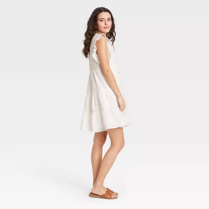 Women's Short Sleeve Peasant Dress - Knox Rose™ Red | Target