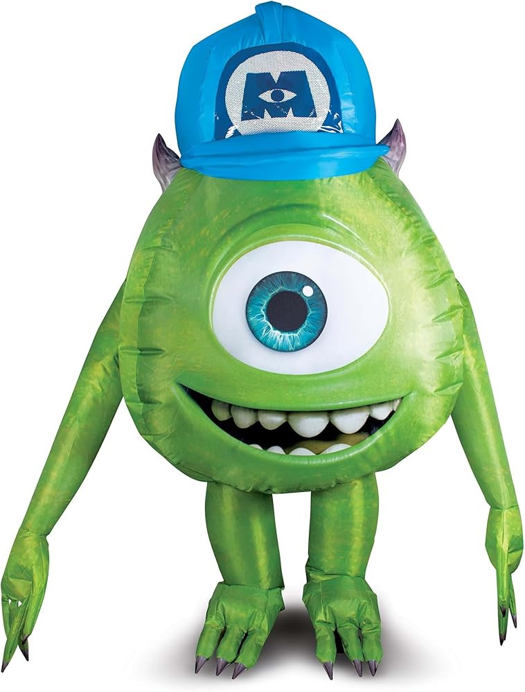 Monsters Inc Adult Mike Wazowski Inflatable Costume - ST Green | Amazon (US)