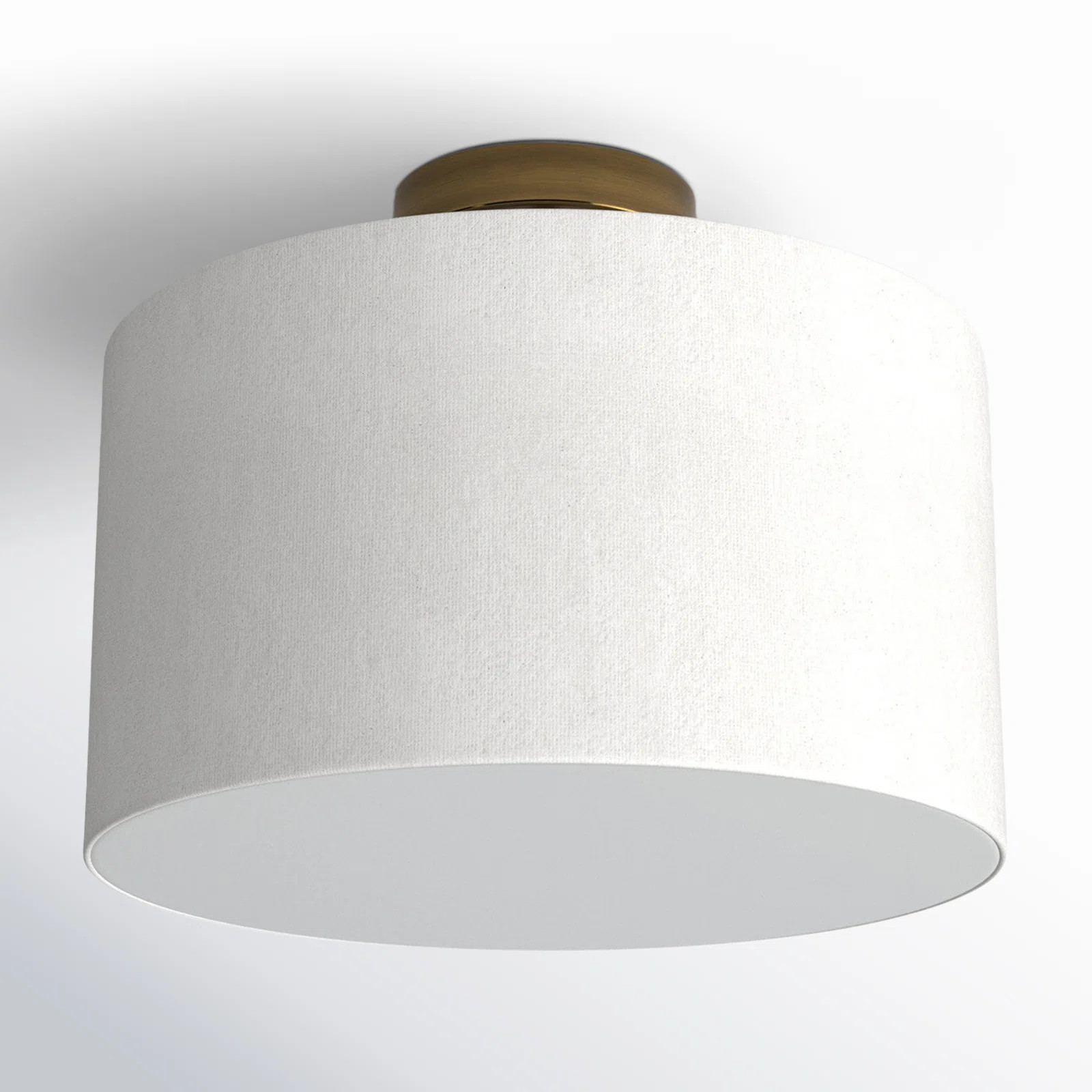 Finley Single Light Fabric Flush Mount | AllModern