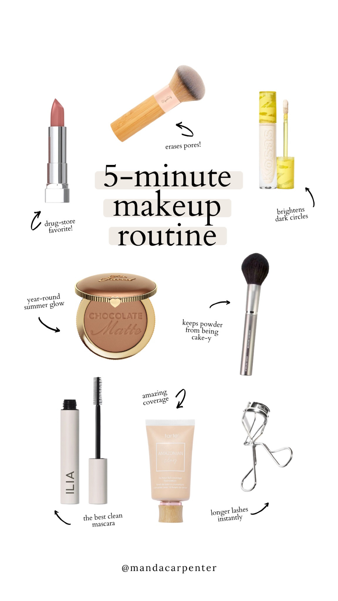 The products I reach for when I have 5 minutes for makeup 

#LTKbeauty #LTKunder100 #LTKunder50