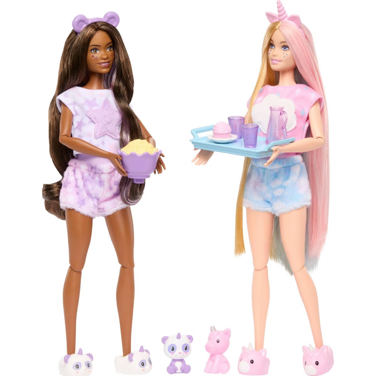 Barbie Cutie Reveal Slumber Party Gift Set with 2 Dolls & 2 Pets | Target