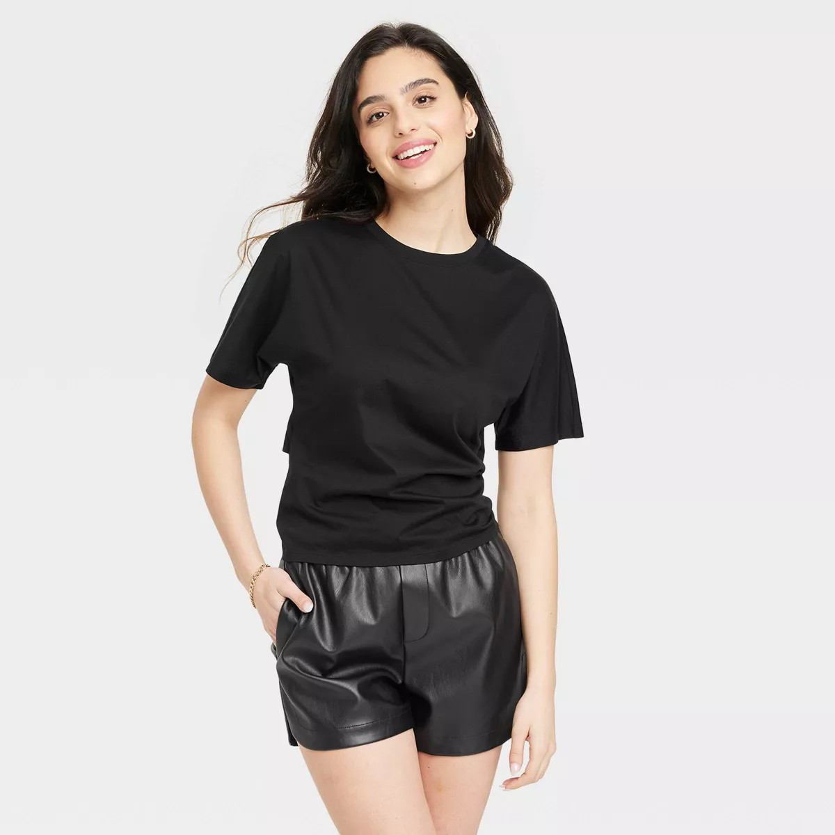 Women's Short Sleeve Bow T-Shirt - A New Day™ | Target