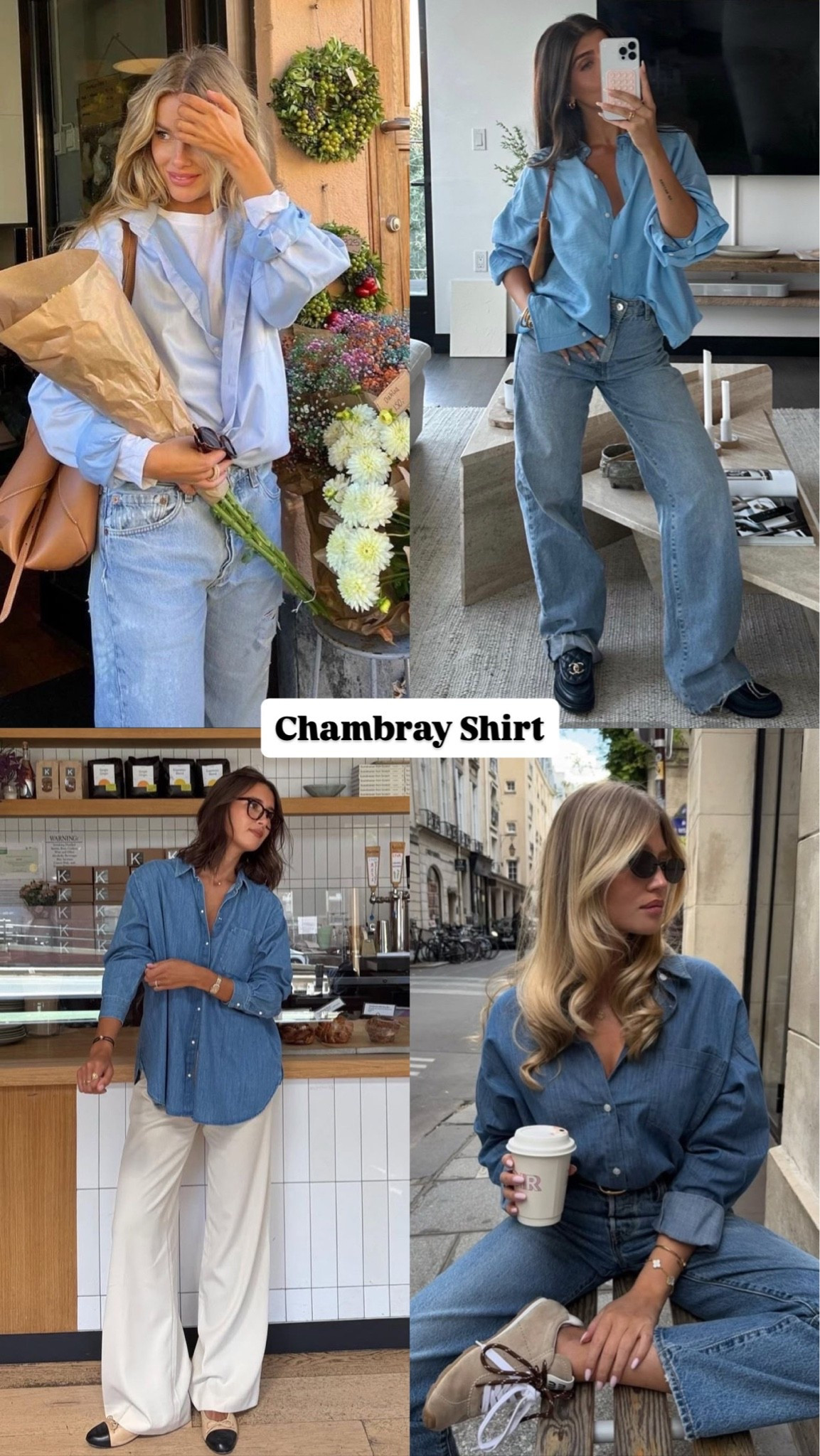 A chambray shirt makes every outfit feel effortless. cool girl fashion trendy staple ✨
#DenimStyle #CasualChic #SpringLooks

#LTKootd #LTKSaleAlert