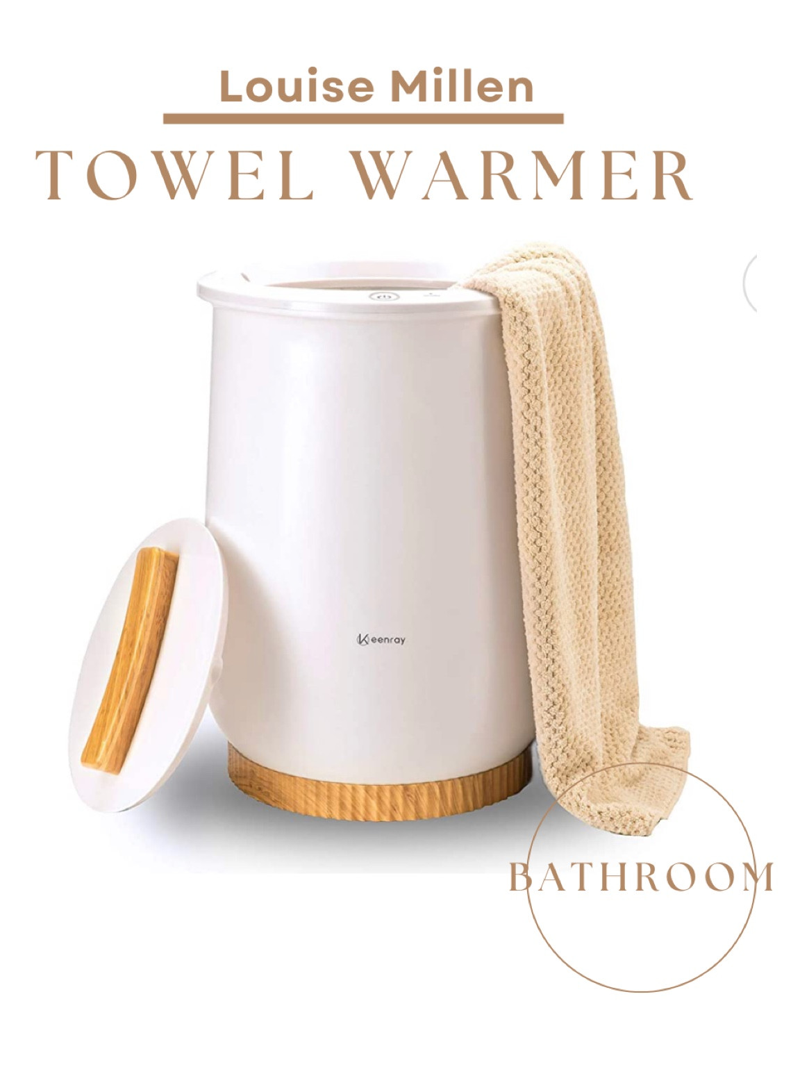 I have this exact towel warmer in my bathroom. Love the automatic feature to turn off the heater setting if you forgot. It also warms towels fairly quickly  

#LTKunder100 #LTKhome #LTKFind