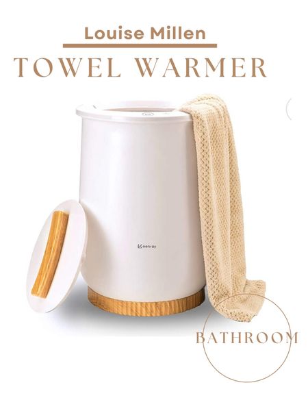 I have this exact towel warmer in my bathroom. Love the automatic feature to turn off the heater setting if you forgot. It also warms towels fairly quickly  

#LTKunder100 #LTKhome #LTKFind