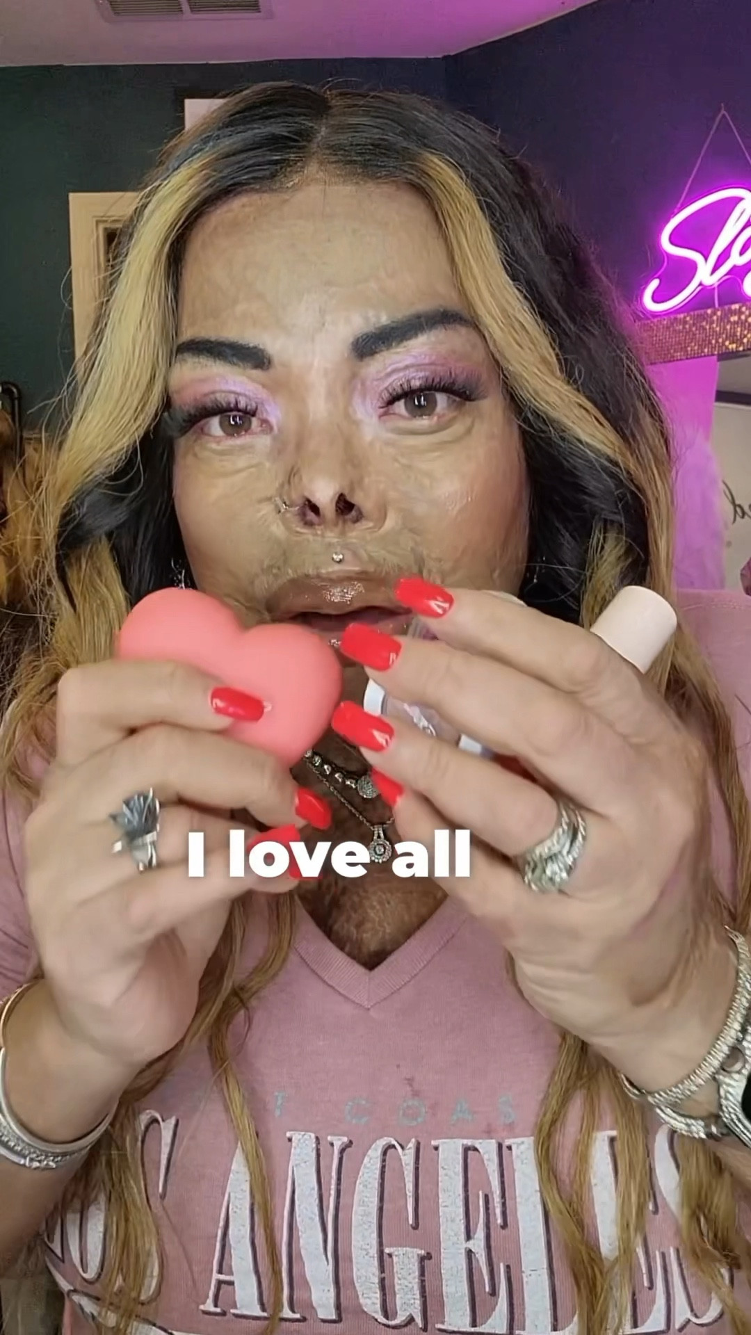 PERFECT Valentine’s Day look! I’m going to do different looks with the same ColourPop makeup over the next couple of weeks and pick a favorite! 🦋

I don’t think these colors are out yet!
EYESHADOW:
Haze
No Rest for the Vivid 
EYELINER:
Ducky 
BLUSH:
4Ever Yours
SUPER SHOCK HIGHLIGHTER:
Felicity 
LIP OIL:
Cherry Bite

#LTKVideo #LTKover40 #LTKbeauty