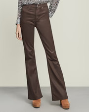 Beverly Skinny-Flare Pant | Coated | Veronica Beard