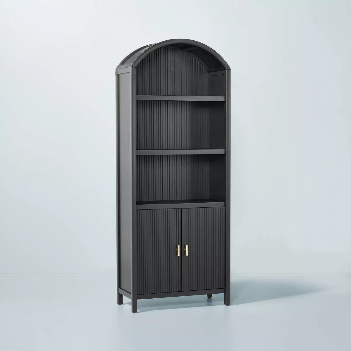 Grooved Wood Arch Bookcase Cabinet - Hearth & Hand™ with Magnolia | Target