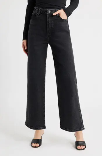 The Wide High Waist Ankle Wide Leg Jeans | Nordstrom