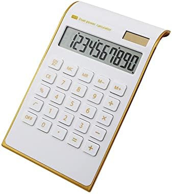 Dual Powered Calculator,Ultra Thin Solar Power Calculator for Home Office Desktop Calculator Tilted  | Amazon (CA)