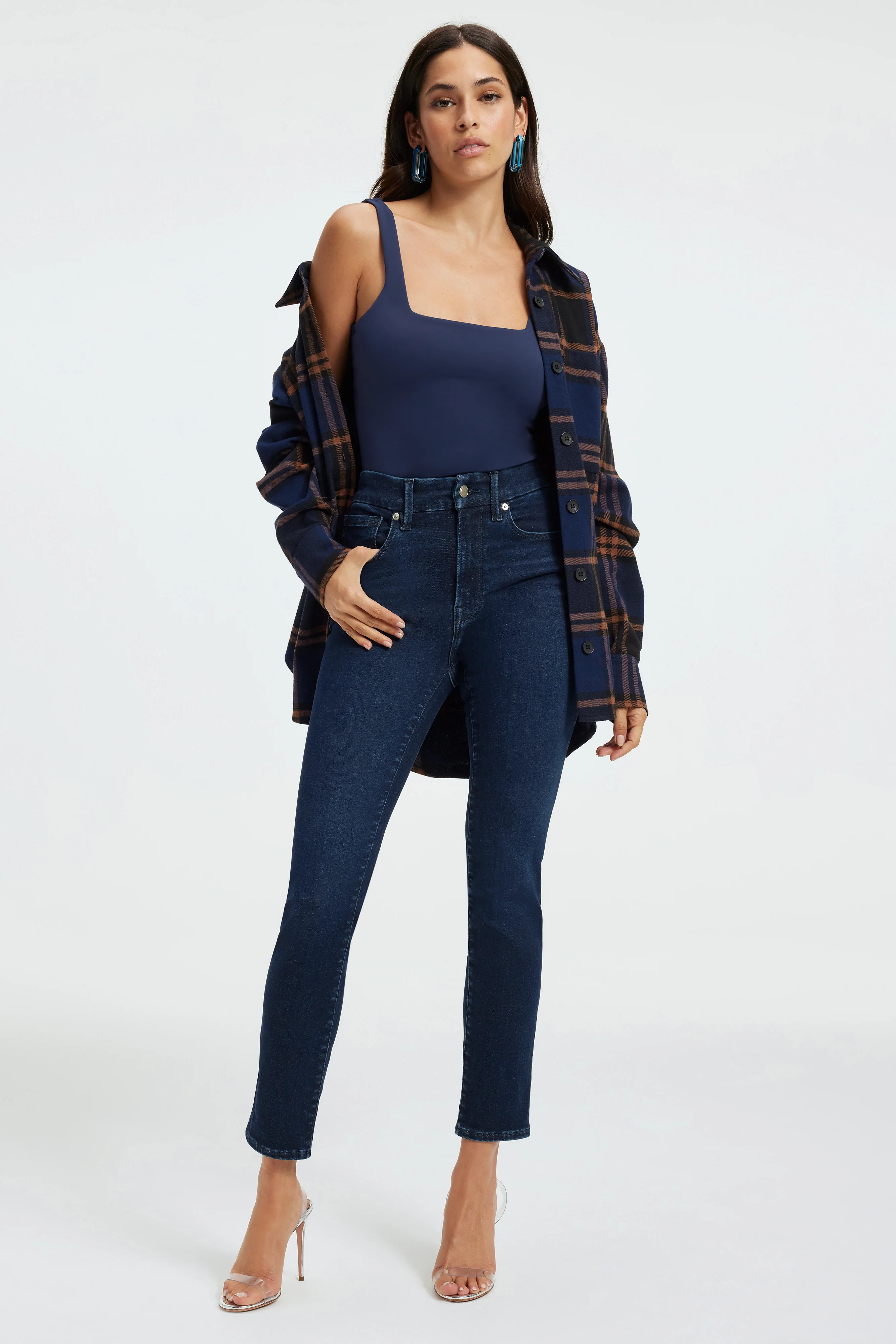 ALWAYS FITS GOOD LEGS CIGARETTE JEANS | BLUE224 | Good American