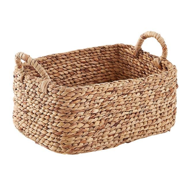 Large Water Hyacinth Braided Weave Bin Natural | The Container Store