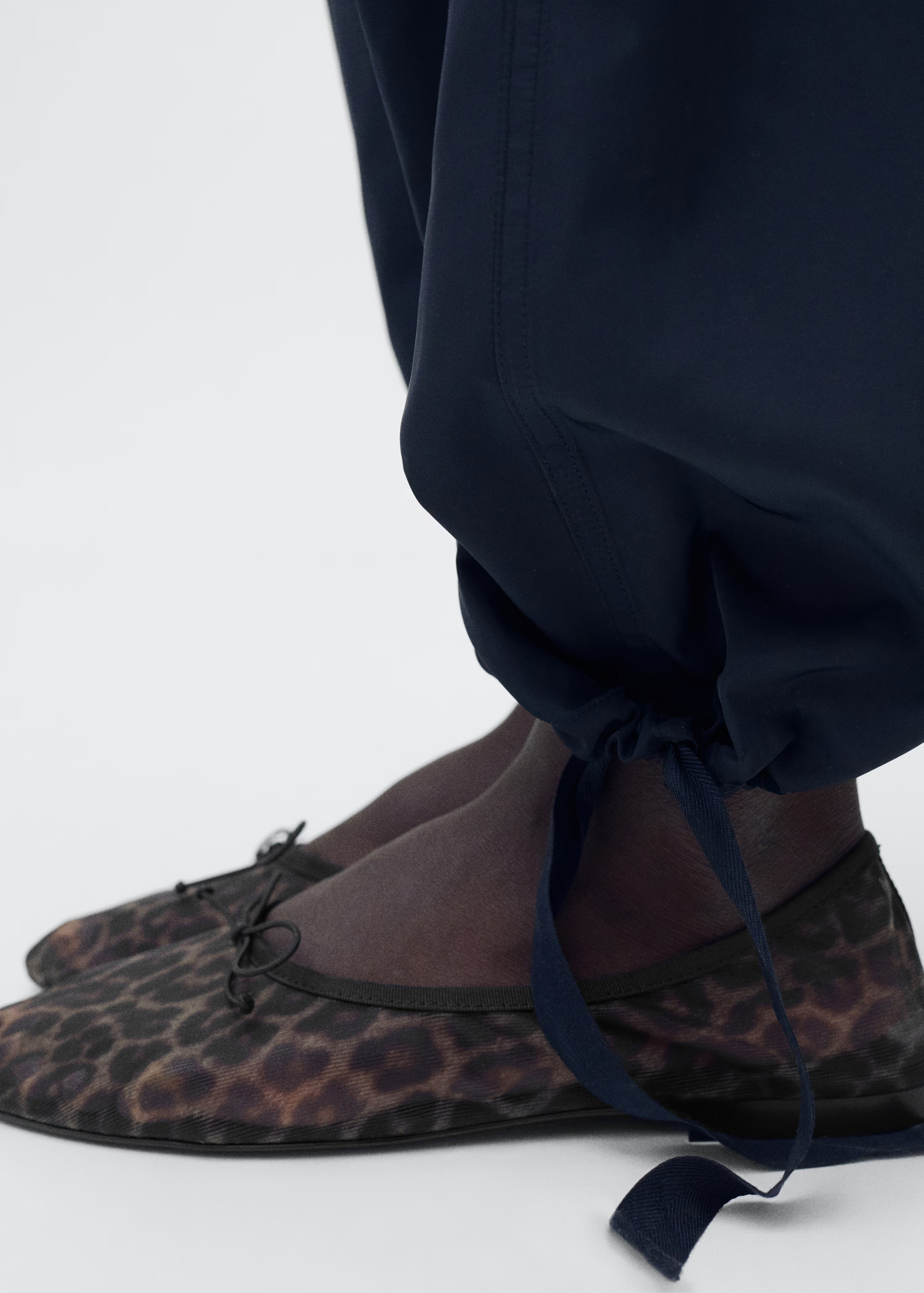 Ballerine mesh animal print - Donna | MANGO Italia | Mango EU