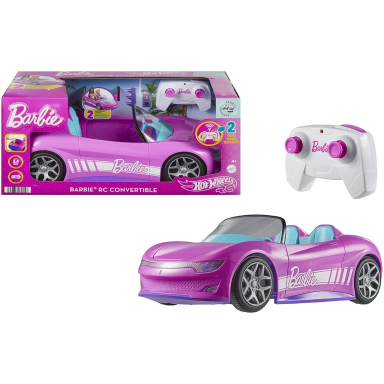 Mattel - Hot Wheels R/C 1:12 Barbie Convertible Vehicle | Walmart (US)