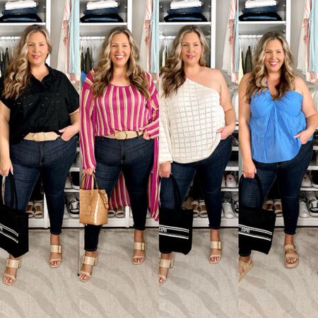 All plus sizes through 4X!!
Flared jeans size up two, shorts size up one!
1. Top 2x jeans 18 run true to size
2. Everything runs true, tops 2x
3. Top slightly generous but I have the 2X
4. Too is 2x but I think 1x would fit my chest better

#LTKStyleTip #LTKSeasonal #LTKPlusSize