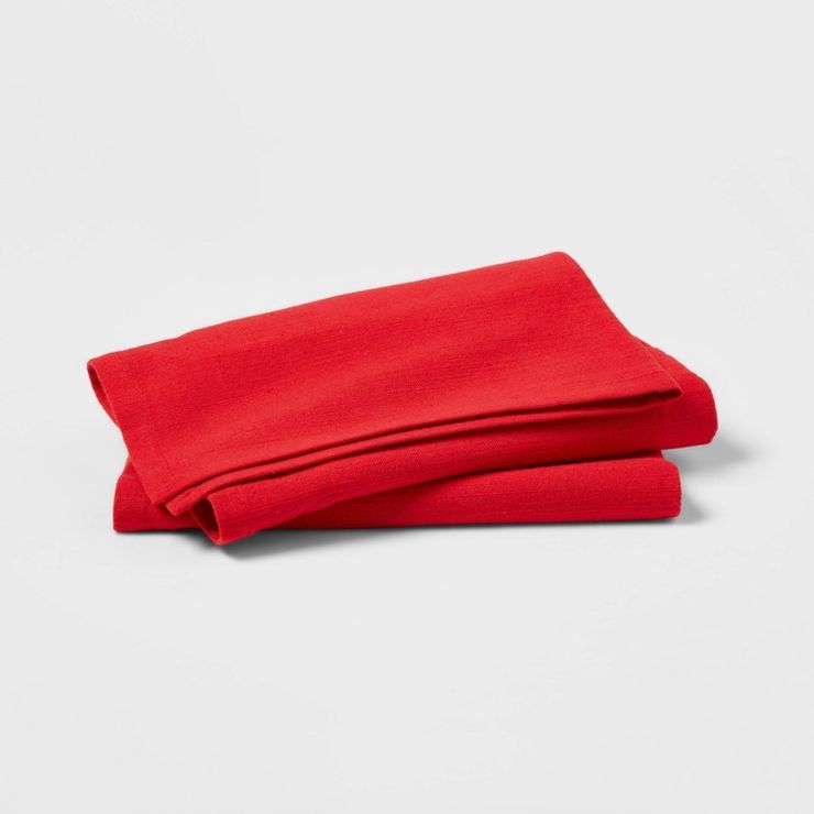 2pk Cotton Red Napkins - Threshold™ | Target