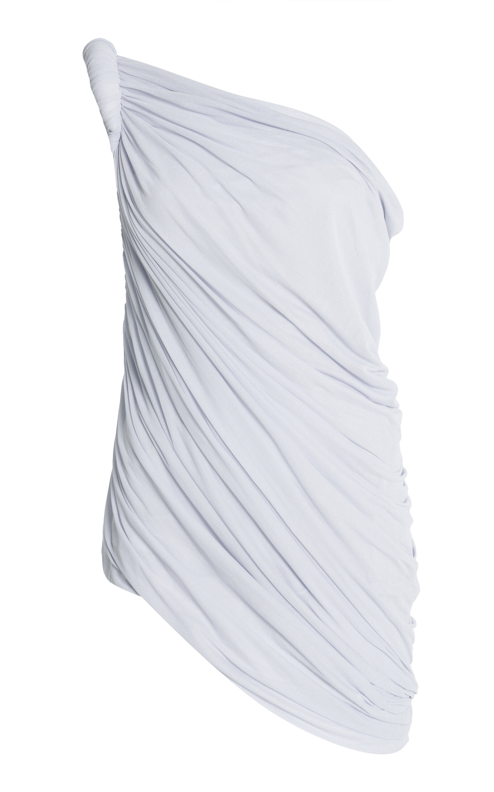 Del Core - One-Shoulder Draped Knit Top - Light Grey - IT 42 - Moda Operandi | Moda Operandi (Global)