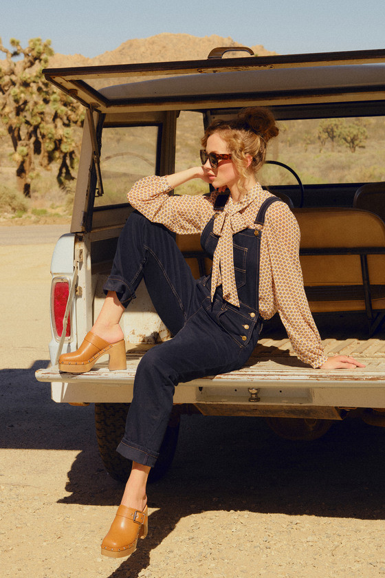 Ziggy Dark Blue Denim Overalls | Lulus (US)