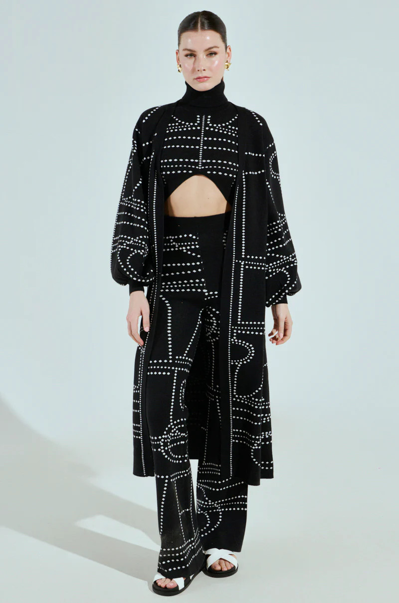 DOTTED OVERSIZED CARDIGAN | AKIRA